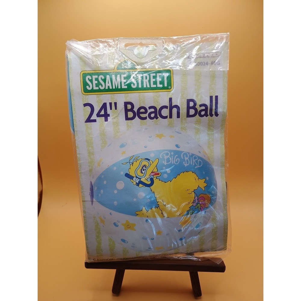 Rand Sesame Street Big bird  Beach Ball 24" Vintage Indoor Outdoor
